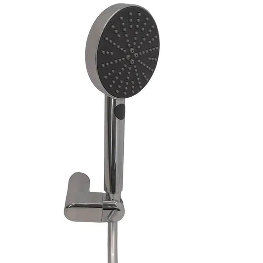 Pommeau de douche 3 jets, flexible et support3, SENSEA Easy chromé