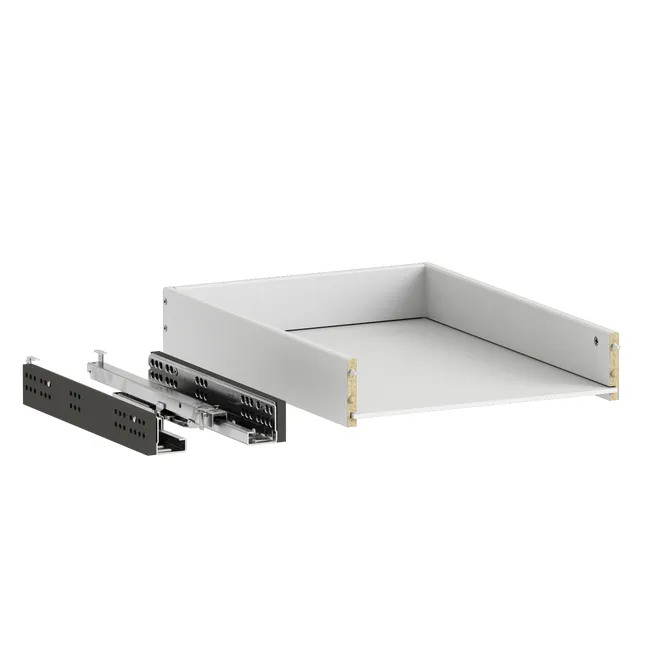 Structure de tiroir blanc H.8 cm pour caisson SPACEO Evo'M L.40 x P.54 cm