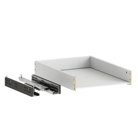 Structure de tiroir blanc H.8 cm pour caisson SPACEO Evo'M L.40 x P.54 cm