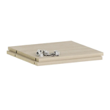 Lot de 2 étagères SPACEO Evo'M effet chêne pour caisson + angle L.40 x P.38 cm