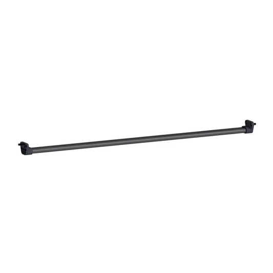 Kit barre de penderie et supports SPACEO Evo'M noir pour caisson L.80 cm