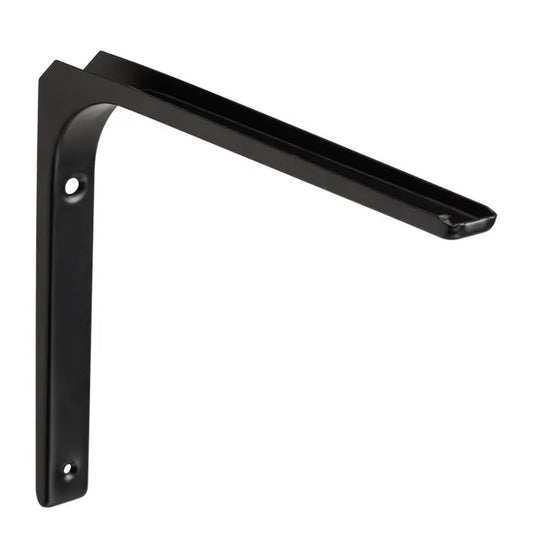 Equerre Modern acier peint noir, H.25 x P.30 cm