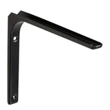 Equerre Modern acier peint noir, H.25 x P.30 cm