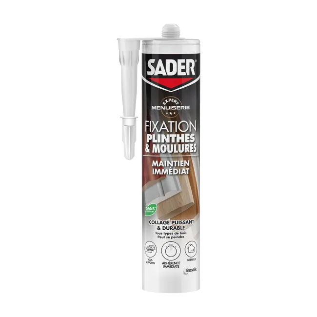 Colle SADER Spécial plinthes et moulures, 280ML