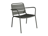 Chaise de jardin empilable en métal - Gris - MIRMANDE