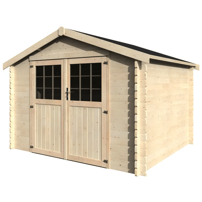 Abri bois DECOR ET JARDIN Vulcain Ep.34 mm, 8.65 m²