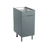 Meuble bas de cuisine Eleki gris 1 porte et 1 tiroir H87.1 x l40