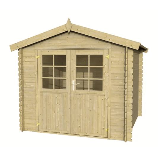 Abri de jardin bois WHITEWOOD Ldd abri valence 1 28mm 5m² Ep.28 mm, 5.29 m²