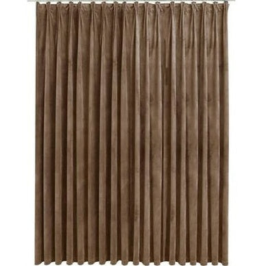 vidaXL Rideau occultant avec crochets Velours Beige 290x245 cm