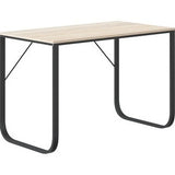 vidaXL Bureau d'ordinateur Noir et chêne 110x60x73 cm Aggloméré