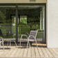 Baie coulis alu av volet rad.215x240 gris ext/blanc int Premium Rome dorm140