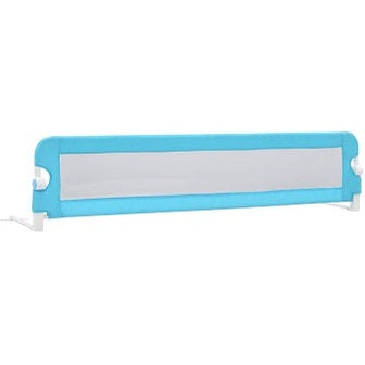 vidaXL Barrière de sécurité de lit d'enfant Bleu 180x42 cm Polyester