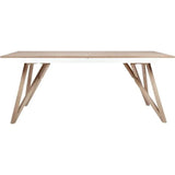 Table à manger extensible - placage frêne - style scandinave - Sawyer L180 / 220 x P 90 x H 75