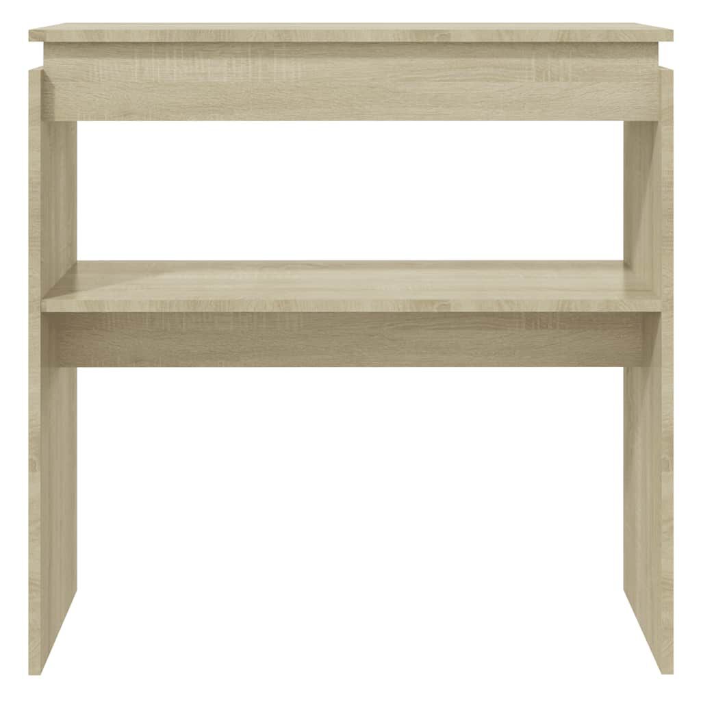 vidaXL Table console chêne sonoma 80x30x80 cm bois d'ingénierie