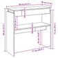 vidaXL Table console chêne sonoma 80x30x80 cm bois d'ingénierie