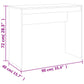 vidaXL Bureau Chêne sonoma 90x40x72 cm Bois d'ingénierie