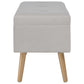 vidaXL Banc avec compartiment de rangement 80 cm Gris Velours