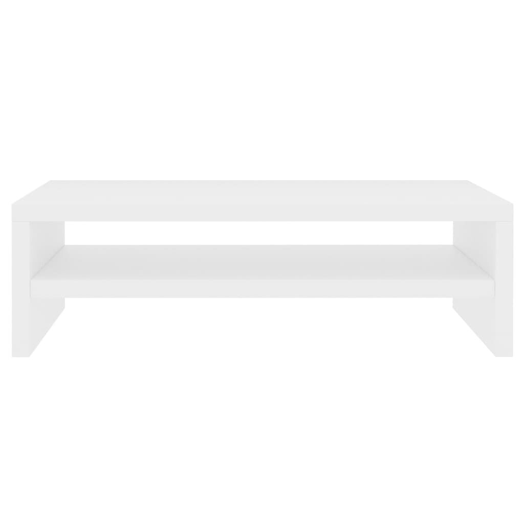 vidaXL Support de moniteur Blanc 42 x 24 x 13 cm Bois d'ingénierie