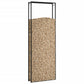 vidaXL Portant de bois de chauffage Noir mat 110x28x312 cm Acier