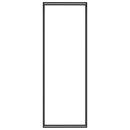 vidaXL Portant de bois de chauffage Noir mat 110x28x312 cm Acier