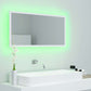 vidaXL Miroir à LED de salle de bain Blanc 90x8,5x37 cm Acrylique