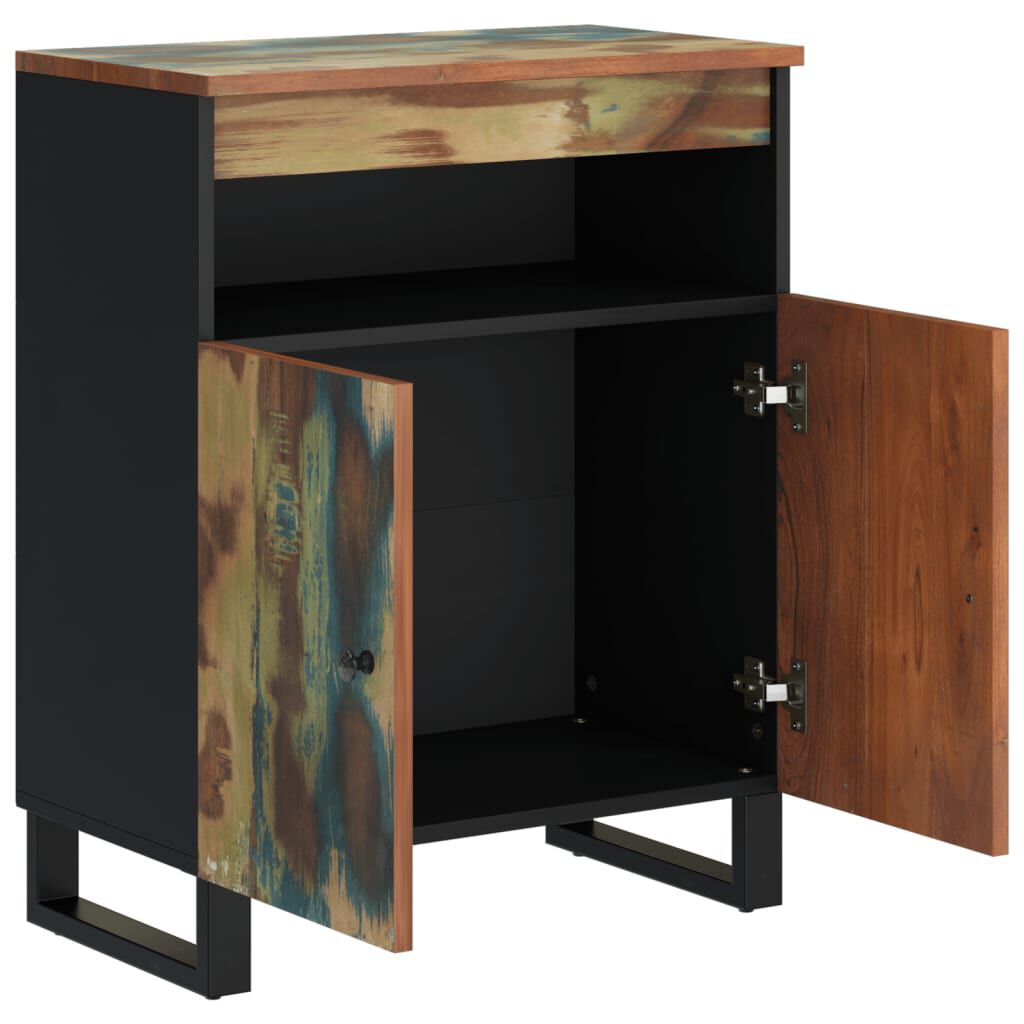 vidaXL Buffet avec 2 portes 60x33x75 cm bois massif de récupération