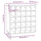 vidaXL Armoire à vin 55,5x34x61 cm Bois de pin massif