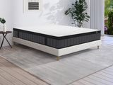 Matelas 180 x 200 cm hybride ressorts ensachés 7 zones et gel à mémoire de forme ép.25cm - TOLCA de YSMÉE
