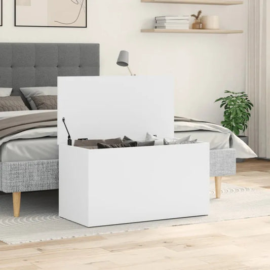 Coffre de rangement Blanc - VIDAXL - 84x42x46 cm - Bois d'ingénierie