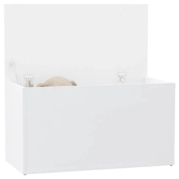 Coffre de rangement Blanc - VIDAXL - 84x42x46 cm - Bois d'ingénierie