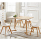 Lot de 2 chaises scandinaves blanches lorenzo - assise rembourrée - salle à manger, cuisine ou bureau