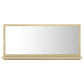 vidaXL Miroir de salle de bain Chêne sonoma 80x10,5x37 cm Aggloméré