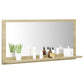 vidaXL Miroir de salle de bain Chêne sonoma 80x10,5x37 cm Aggloméré