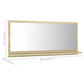 vidaXL Miroir de salle de bain Chêne sonoma 80x10,5x37 cm Aggloméré