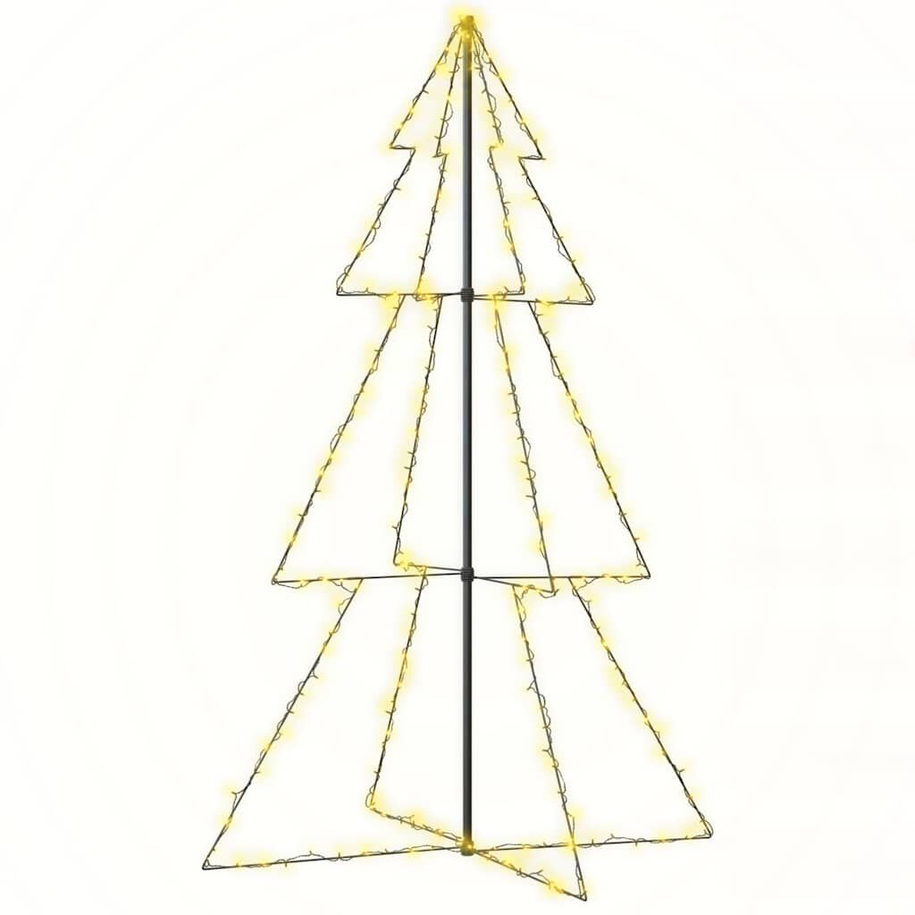 vidaXL Arbre de Noël cône 240 LED d'intérieur/d'extérieur 118x180 cm