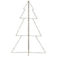 vidaXL Arbre de Noël cône 240 LED d'intérieur/d'extérieur 118x180 cm
