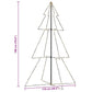 vidaXL Arbre de Noël cône 240 LED d'intérieur/d'extérieur 118x180 cm