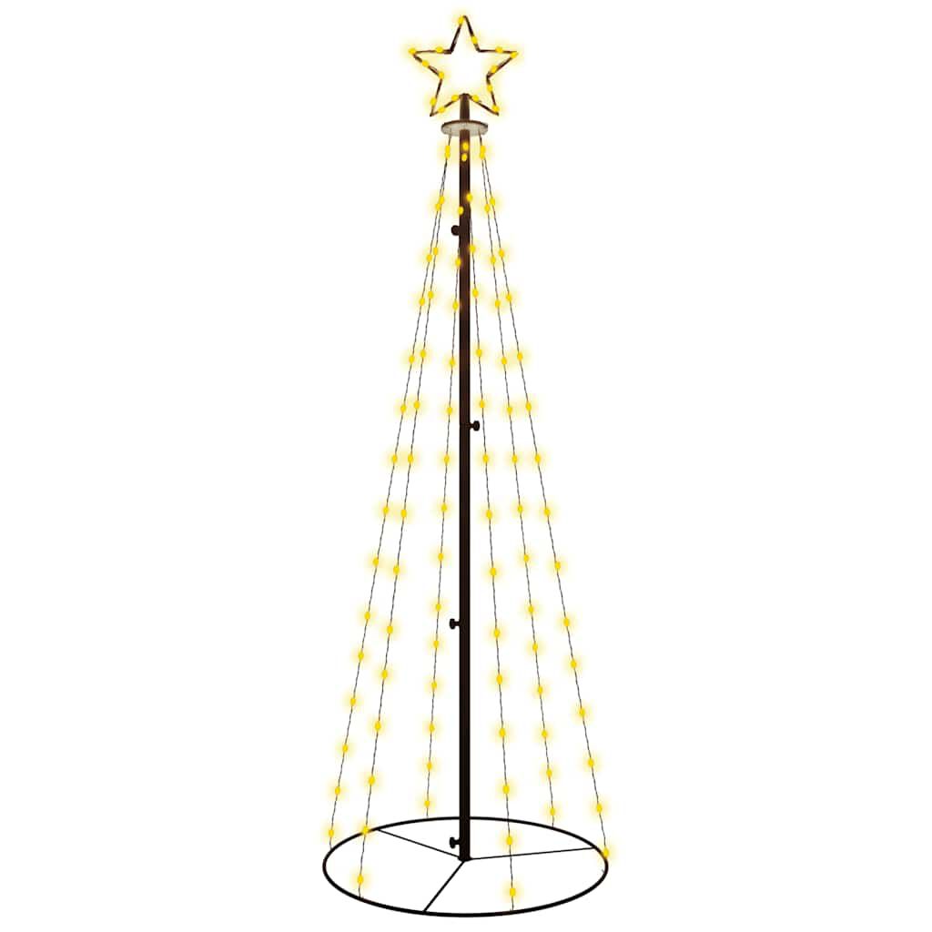 NEUF - vidaXL Arbre de Noël cône Blanc chaud 108 LED 70x180 cm
