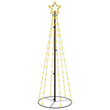 NEUF - vidaXL Arbre de Noël cône Blanc chaud 108 LED 70x180 cm
