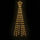 NEUF - vidaXL Arbre de Noël cône Blanc chaud 108 LED 70x180 cm