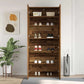 vidaXL Armoire à chaussures avec étagère Marron 80 x 35,5 x 180 cm Bois composite