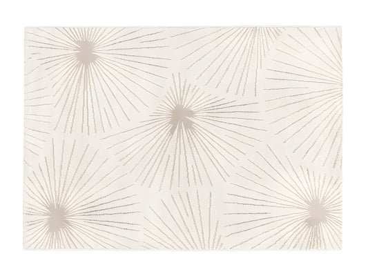 Tapis à motifs finition LUREX dorés LIVENO-160x230cm-Beige