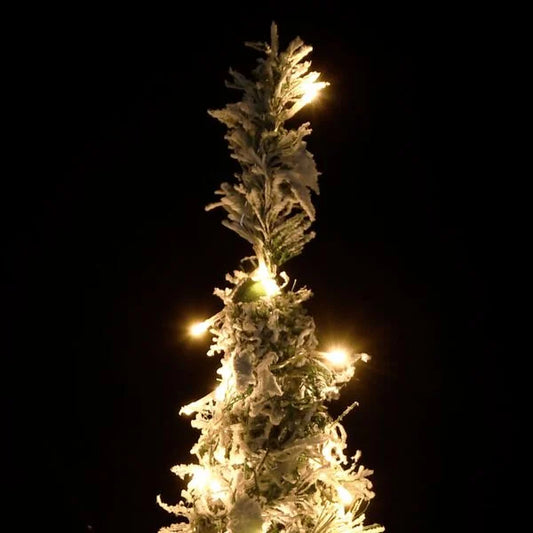 NEUF - vidaXL Sapin de Noël artificiel escamotable avec neige floquée 200 LED