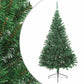 NEUF - vidaXL Sapin de Noël artificiel moitié avec support vert 180 cm PVC