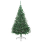 NEUF - vidaXL Sapin de Noël artificiel moitié avec support vert 180 cm PVC