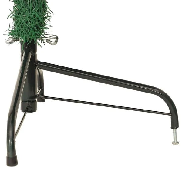 NEUF - vidaXL Sapin de Noël artificiel moitié avec support vert 180 cm PVC