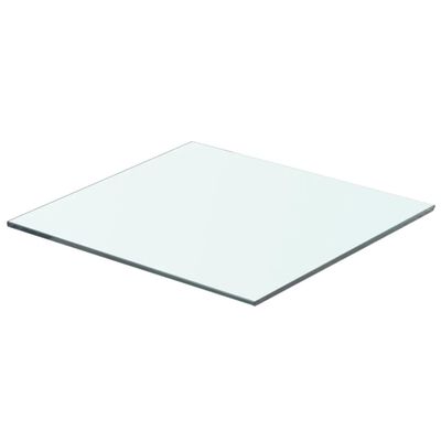 vidaXL Panneau pour étagère Verre transparent 40 x 30 cm