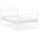 vidaXL Cadre de lit sans matelas blanc métal 120x200 cm