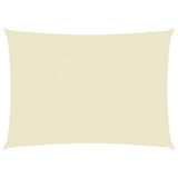 vidaXL Voile de parasol tissu oxford rectangulaire 3x5 m crème