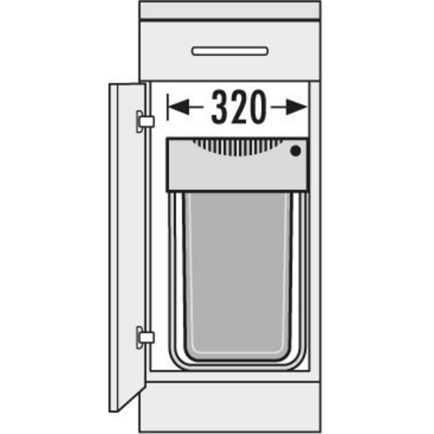 NEUF - Poubelle Hailo Easy-Cargo gris